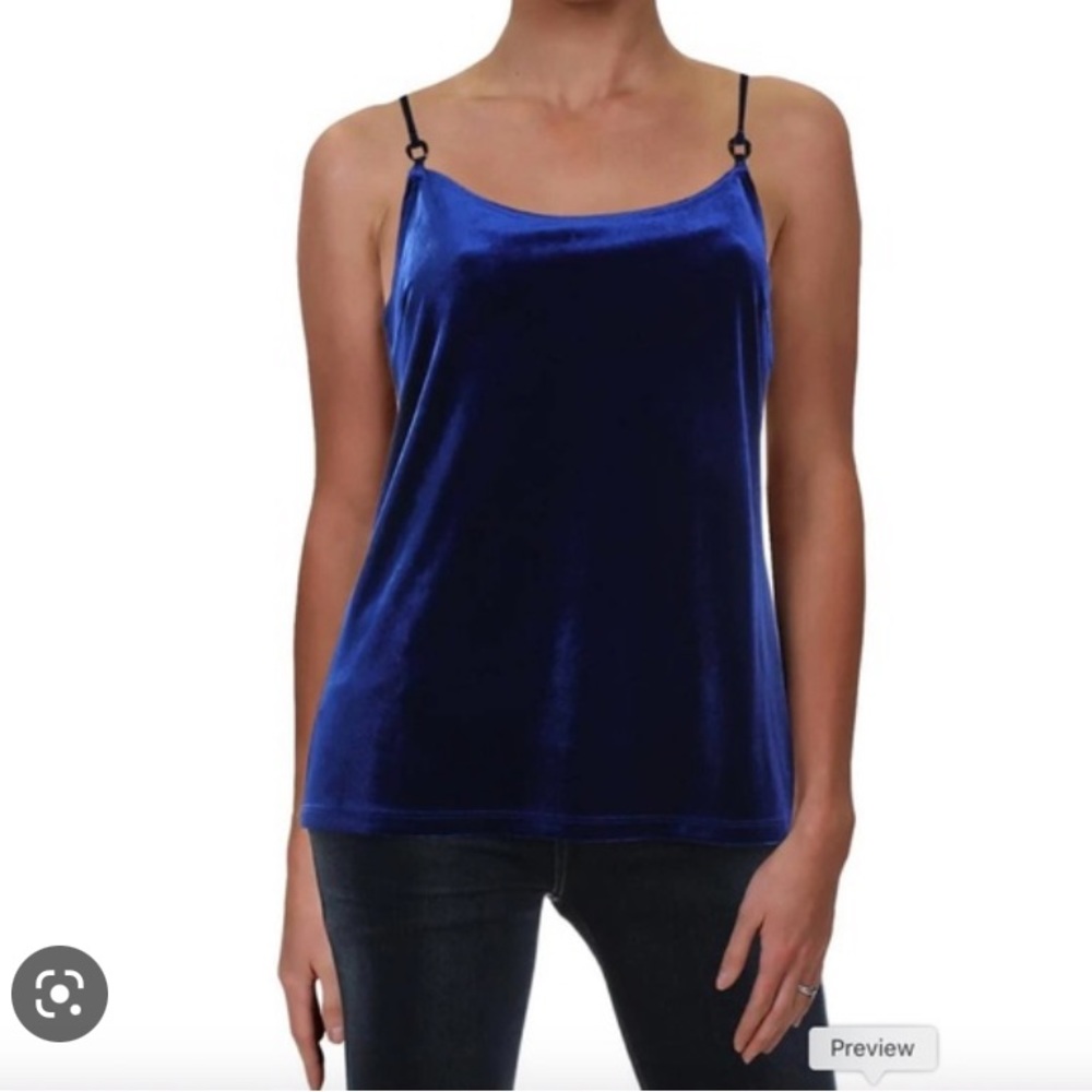 New Elie Tahari Velvet Camisole Tank Top M